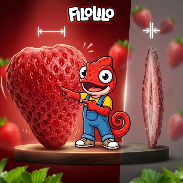 FiloLilo – Frysetørrede jordbær (hele) 20 g