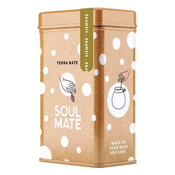 Yerbera – Metaldåse + Soul Mate Orgánica Siempre 0,5 kg