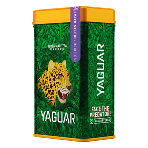 Yerbera – Metaldåse + Yaguar Frutas Bayas 0,5 kg
