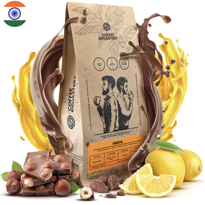 Bro Coffee Roastery - Helbønnekaffe India Karnataka Premium 400g