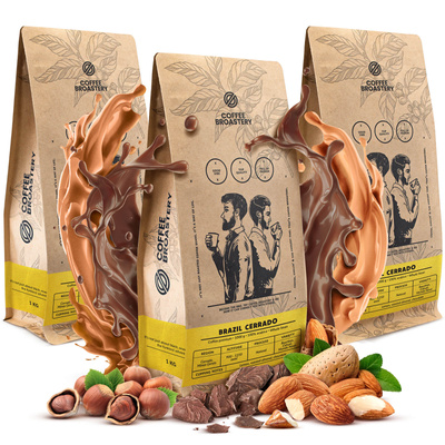 Sæt Bro Coffee Roastery Brazil Cerrado 3x1kg (3kg)