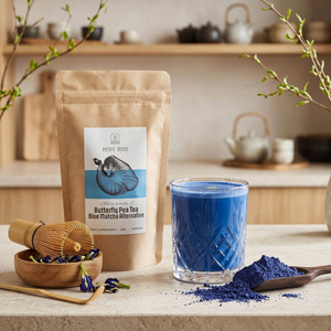 Sæt med farverige matchaer: Blue Matcha + Purple Matcha