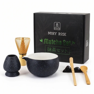 Gavesæt: tilbehør til tilberedning af matcha-te