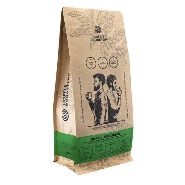 Coffee Broastery - Helbønnekaffe Brazil Mogiana Premium 400g