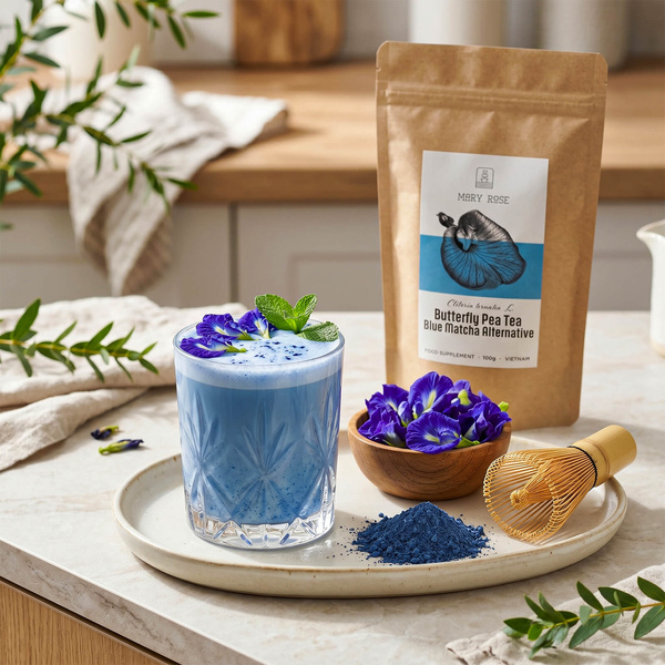Mary Rose – Blue Matcha Alternative – Butterfly Pea Tea (pulver) 100 g