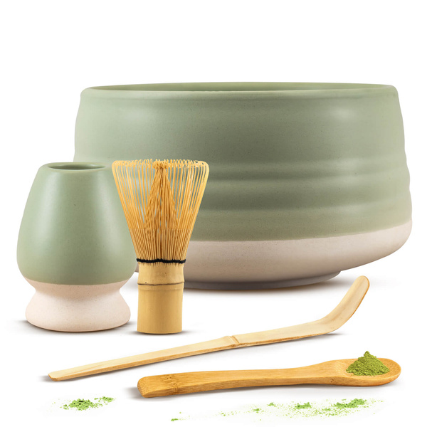 Sæt med tilbehør til brygning af matcha-te