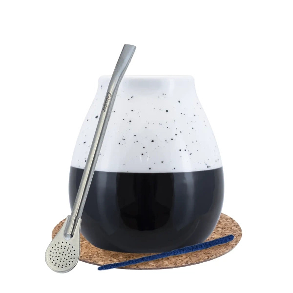 Yerba Mate startsæt stor calabach bombilla