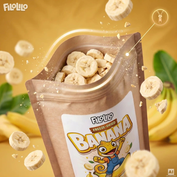 FiloLilo – Frysetørrede bananer (skiver) 100 g