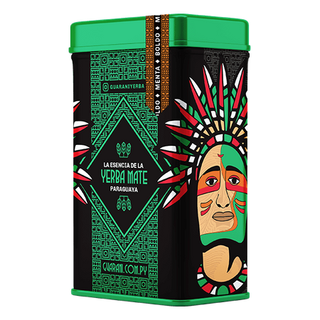 Yerbera - blikdåse + Guarani Boldo Menta 0,5 kg 