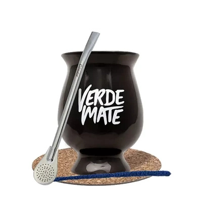 Startsæt Mate Cup/ Gourd + Bombilla 19cm Yerba Mate