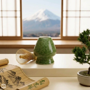 Gavesæt: japansk matcha i premiumkvalitet + matchawan + bambustilbehør