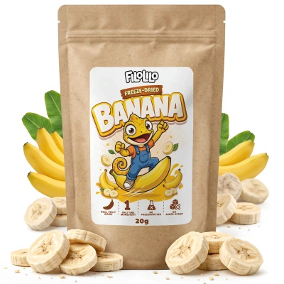 FiloLilo – Frysetørrede bananer (skiver) 20 g