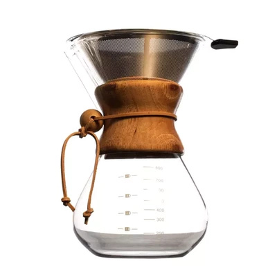 Chemex‑type kaffebrygger 800 ml + genanvendeligt filter