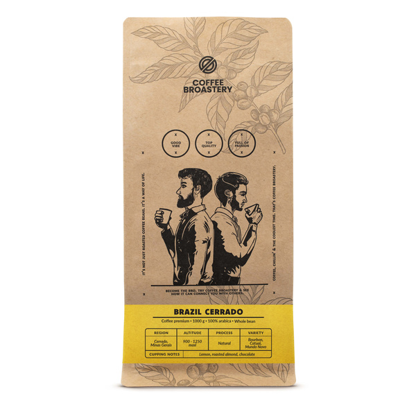 Bro Coffee Roastery - Helbønnekaffe Brazil Cerrado Premium 1kg