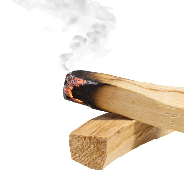 2 x Hvid salvie rulle + Palo santo 200g sæt