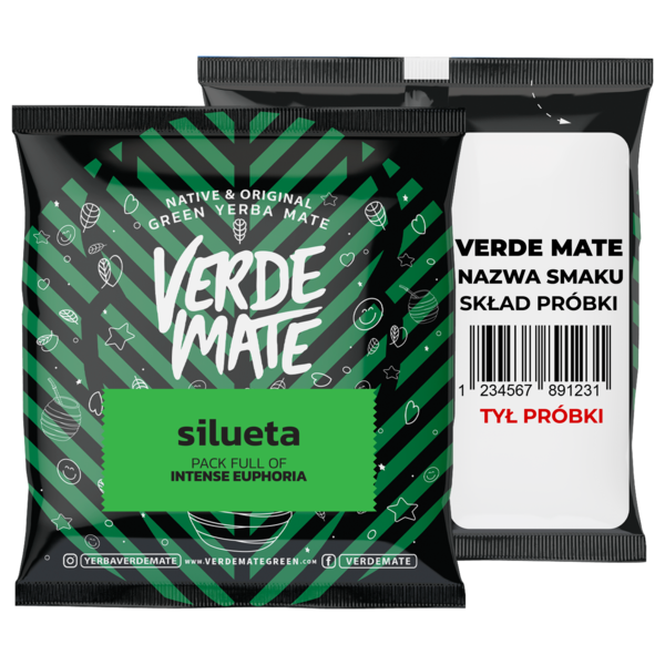 Sæt Yerba Mate Green 500g Kalabas Bombilla 10x50g