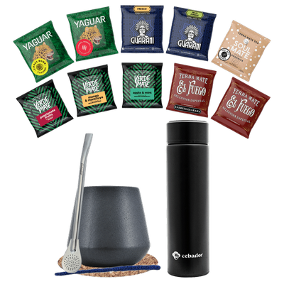 Sæt Yerba Mate 500g Mate Gourd 10x50g termokande