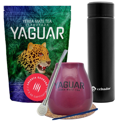 Yerba Mate Yaguar Energia Guarana termokande-sæt
