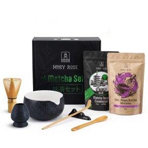 Gavesæt: japansk ceremoniel matcha + farverigt alternativ til matcha