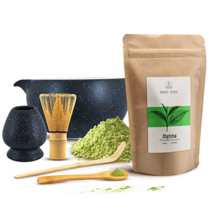 Sæt til brygning af matcha-te: matcha 100g + tilbehør