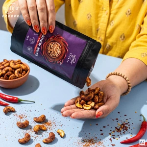 Nustino Crunch – Ristede cashewnødder – Hot & Bold Chilli 100 g