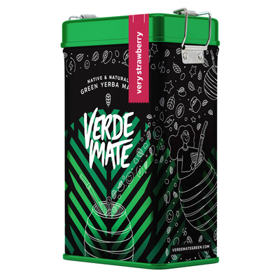 Yerbera – Metaldåse + Verde Mate Green Very Strawberry 0,5 kg
