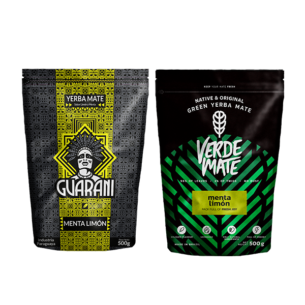 Guarani Menta Limon 500g + Verde Mate Grøn Menta Limon 500g