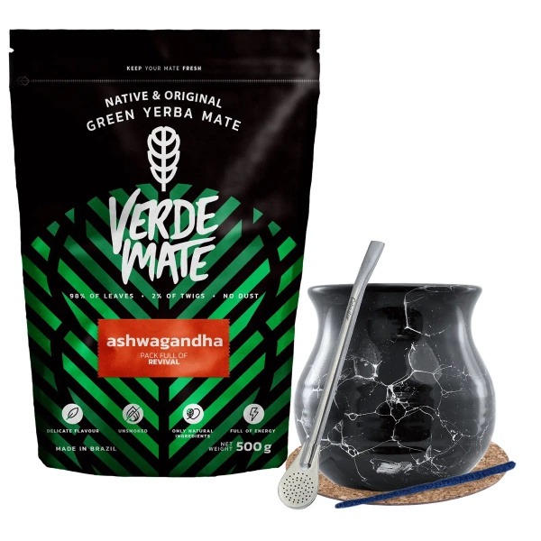 Komplet sæt til Yerba Mate, matero, bombilla