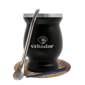 Yerba Mate tilbehørssæt: termisk mate-kop TermoMate + bombilla