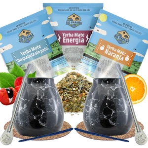 Yerba Mate Sæt TIL TO Kalabas + Bombilla