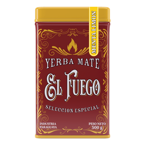 Yerbera - blikdåse + El Fuego Menta Limon 0,5 kg 