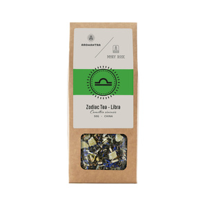 Aromantra x Mary Rose – Stjernetegn-te – Vægten (grøn te) 50 g