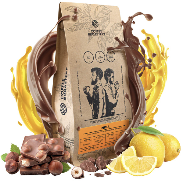 Bro Coffee Roastery - Helbønnekaffe India Karnataka Premium 400g