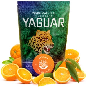 Yerba Mate-sæt Yaguar Naranja 500g + Yaguar Menta Limon 500g