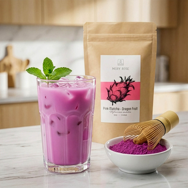 Sæt med farverige matchaer: Blue Matcha + Pink Matcha + Purple Matcha