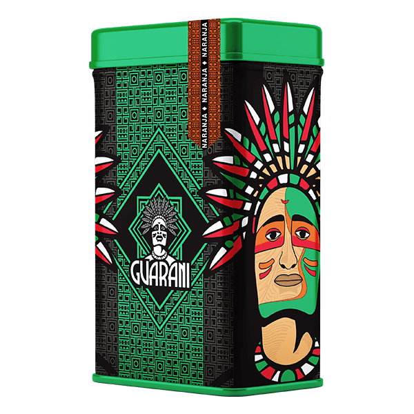 Yerbera – Metaldåse + Guarani Naranja 0,5 kg