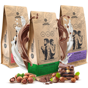 Kaffesæt Bro Coffee Roastery Costa Rica San Rafael + Nicaragua Colibrí Azul + Brazil Samba 3x1kg (3kg)