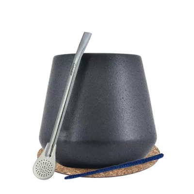 Sæt med tilbehør Yerba Mate Matero Bombilla 19 cm