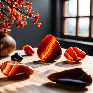 Sæt af natursten, krystaller og røgelse - esoterik, yoga, meditation