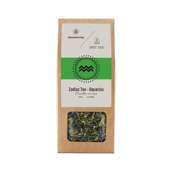 Aromantra x Mary Rose – Stjernetegn-te – Vandmanden (grøn te) 50 g