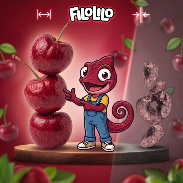 FiloLilo – Frysetørrede kirsebær (hele, uden sten) 100 g