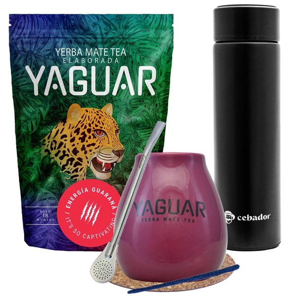 Yerba Mate Yaguar Energia Guarana termokande-sæt