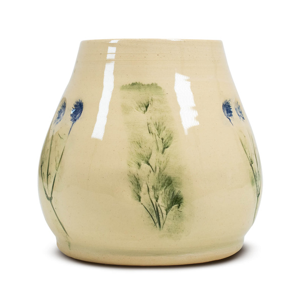 Keramisk kalabas Flora Blue 300 ml – Crater-serien