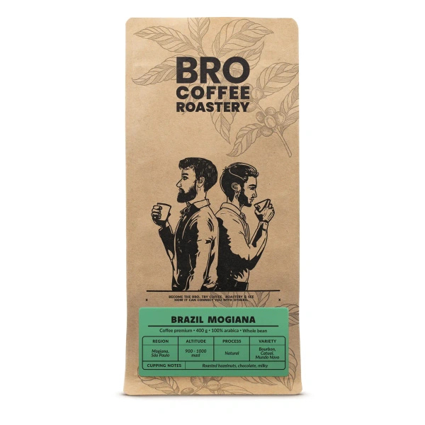 Bro Coffee Roastery – Helbønnekaffe Brazil Mogiana Premium 400 g