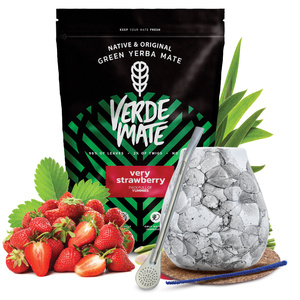 Yerba Mate Sæt Verde Mate 500g 0,5kg Kalabas + Bombilla
