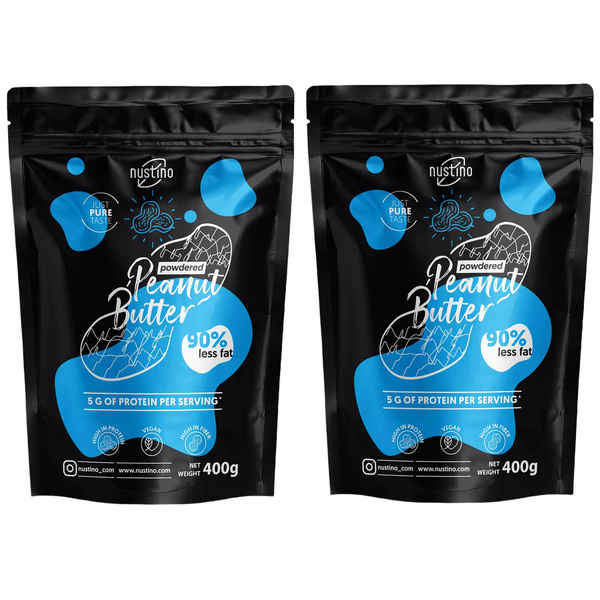 Sæt 2x Jordnøddesmørpulver Nustino