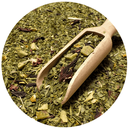 Yerbera – Metaldåse + Verde Mate Green Pomelo de Oriente 0,5 kg