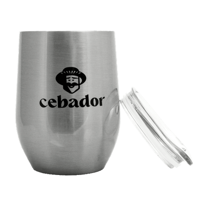TermoLid - beholder i rustfrit stål med låg - Cebador (sølv) - 350 ml
