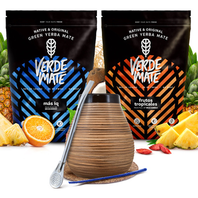 Yerba mate sæt Verde Mate keramisk kalabas bombilla