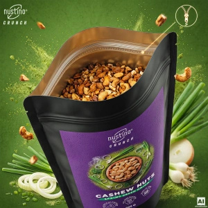 Nustino Crunch – Ristede cashewnødder – Spring Green Onion 100 g
